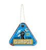 Blue Garage Triangle Service 3D Metal Plate