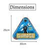 Blue Garage Triangle Service 3D Metal Plate
