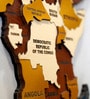 Mdf 3D Multilayer World Map Wooden Art