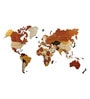 Mdf 3D Multilayer World Map Wooden Art