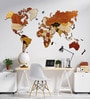 Mdf 3D Multilayer World Map Wooden Art