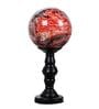 3D Red & Black Glass & Metal Table Lamp