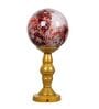 3D Red & Gold Glass & Metal Table Lamp