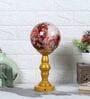 3D Red & Gold Glass & Metal Table Lamp