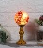 3D Red & Gold Glass & Metal Table Lamp
