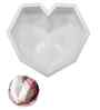 Assorted 3D Silicone Diamond Heart Shape Dessert Mould