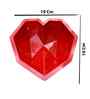Assorted 3D Silicone Diamond Heart Shape Dessert Mould