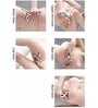 3D Solar Powered Facial & Body Massage Roller ABS/Metal Massager (Silver)