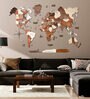 3D World Map Wooden Wall Art-  Xl Size