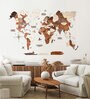 3D World Map Wooden Wall Art-  Xl Size
