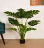 4.3Ft Artificial Monstera Deliciosa Plant with Black Pot