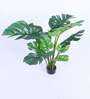 4.3Ft Artificial Monstera Deliciosa Plant with Black Pot