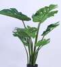 4.3Ft Artificial Monstera Deliciosa Plant with Black Pot