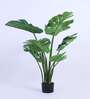 4.3Ft Artificial Monstera Deliciosa Plant with Black Pot