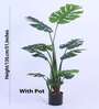 4.3Ft Artificial Monstera Deliciosa Tree Plant with Pot