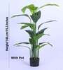 4.6Ft Artificial Bird of Paradise Tree Plant with Pot