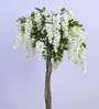 4.6Ft Artificial Wisteria Flower Tree Plant with Pot