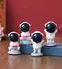 4 Astronaut Spaceman Multicolour Polyresin Showpieces
