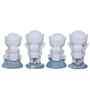 4 Astronaut Spaceman Multicolour Polyresin Showpieces