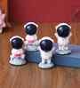 4 Astronaut Spaceman Multicolour Polyresin Showpieces