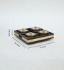 4 BOWL DRY FRUIT TRAY, METAL FITTING, CLASSIC THEME