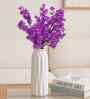 Set Of 4 Purple Plastic 4 Bundles Gypsophila Bouquets Artificial Flowers
