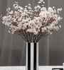 Set Of 4 White Plastic 4 Bundles Gypsophila Bouquets Artificial Flowers