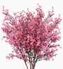 Set Of 4 Pink Plastic 4 Bundles Gypsophila Bouquets Artificial Flowers