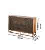 Eleganza Solid Wood Hand Carved Sideboard in Dark Brown Finish
