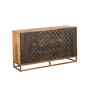 Eleganza Solid Wood Hand Carved Sideboard in Dark Brown Finish