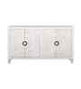 Tranquil Solid Wood Hand Carved Sideboard in White Finish
