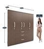 4 Door Wardrobe in Moldau Acacia Finish