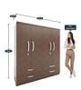 4 Door Wardrobe in Moldau Acacia Finish