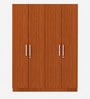 Classic 4 Door Wardrobe in Natural Teak Colour