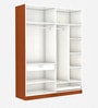 Classic 4 Door Wardrobe in Natural Teak Colour