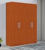 Classic 4 Door Wardrobe in Natural Teak Colour