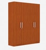 Classic 4 Door Wardrobe in Natural Teak Colour