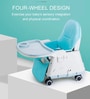 4 in 1 Premium High Chair with Booster Seat in Blue Colour