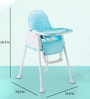 4 in 1 Premium High Chair with Booster Seat in Blue Colour