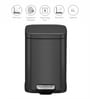 4 Litre Black Stainless Steel Dustbin