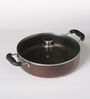 Wine Aluminium 4Mm  Non-Stick Multipurpose Pan With Handle