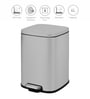 4 Litre Grey Stainless Steel Dustbin