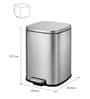 4 Litre Metallic Stainless Steel Dustbin