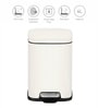 4 Litre White Stainless Steel Dustbin