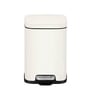4 Litre White Stainless Steel Dustbin
