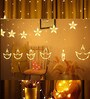 4 Mtrs 6+6 Diya Star Warm White Corded LED Electric String Light