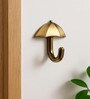 4 Pcs Antique Brass Metal Umbrella Wall Hook