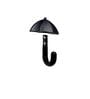 4 Pcs Black Metal Umbrella Wall Hook