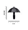 4 Pcs Black Metal Umbrella Wall Hook
