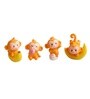 4 Pcs Cute Monkeys Miniature Showpiece Valentine Gift